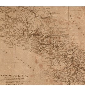 Mapa de Costa Rica según sus límites legales