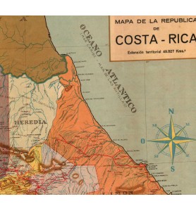 Mapa de la República de Costa Rica