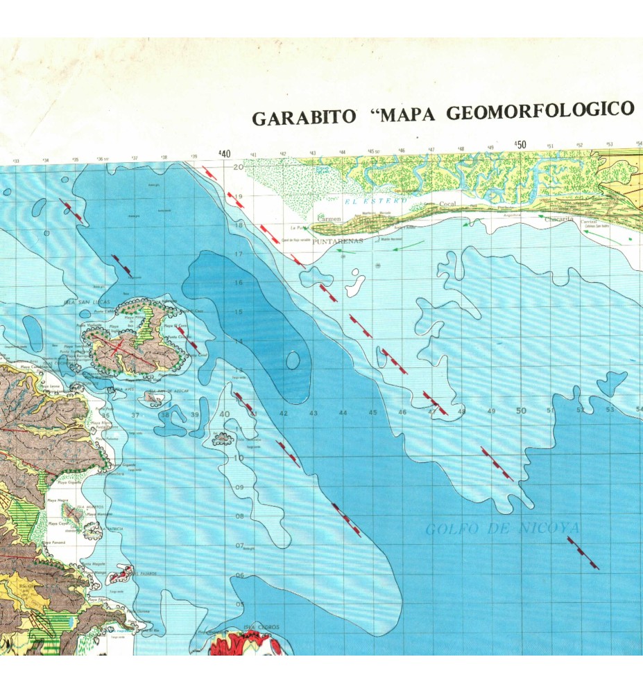 Mapa Geomorfológico del Pacifico Norte Garabito