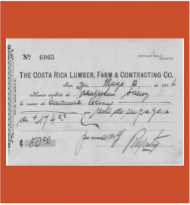 Factura CR Lumber Co 1916